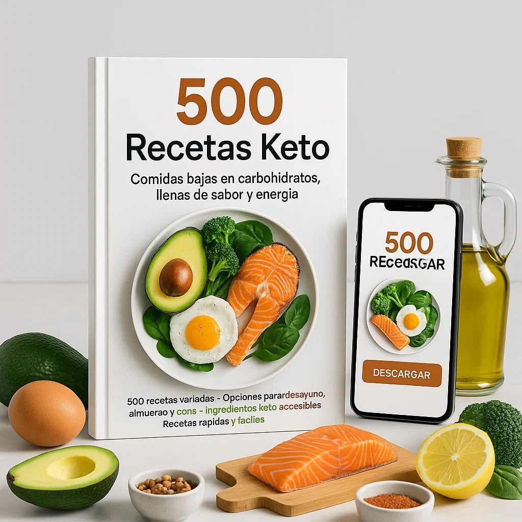 500 Recetas Keto Fáciles — Cocina Rápido, Come Limpio, Baja de Peso